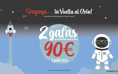 Vuelta al cole: 2 gafas para niños 90 euros